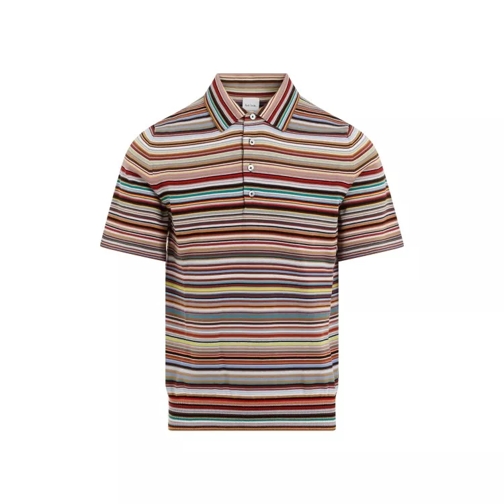 Paul Smith Multi Colored Organic Cotton Polo Shirt Multicolor 