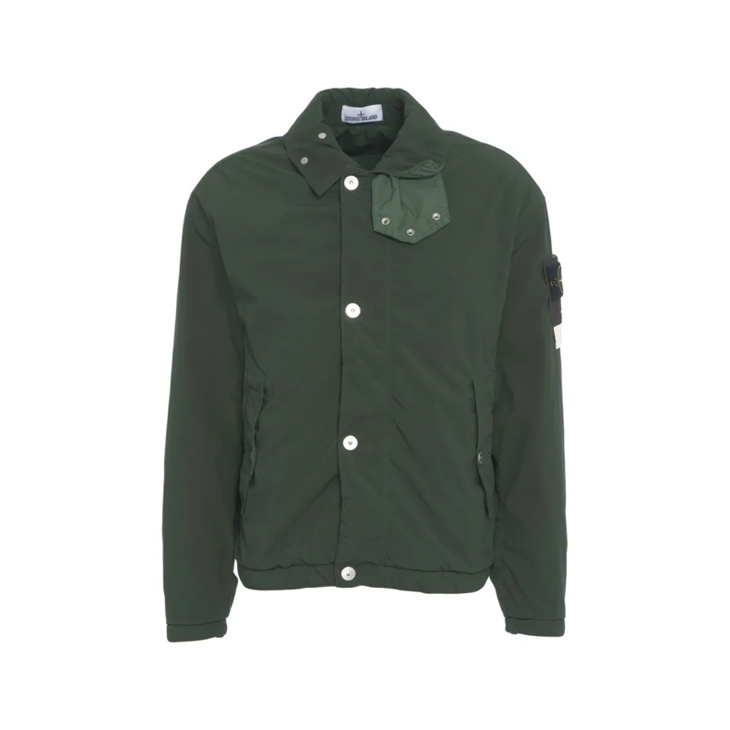Stone Island Bomberjacke Lightweight Matte Finish Jacket Green