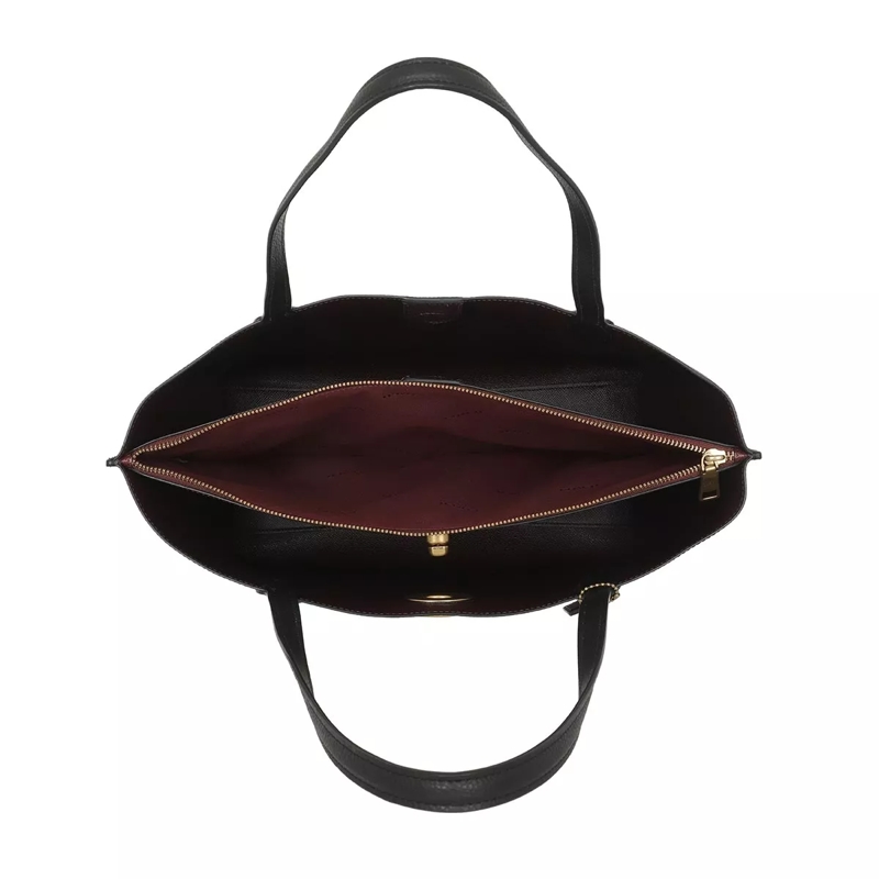 Coach Tote Polished Pebble Leather Willow Tote B4/Black(Image 5)