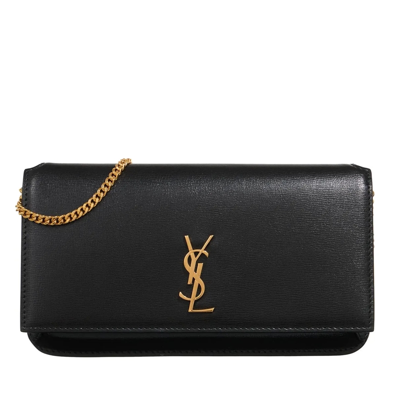 Saint Laurent Sac à bandoulière Cassandre Shoulder Bag Black