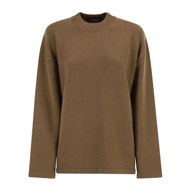 Max Mara Pullover Pisano - Wool And Cashmere Knit Jumper Brown