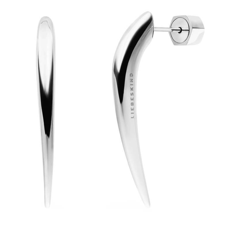 Liebeskind Berlin Ohrstecker Edelstahl Spikes silber