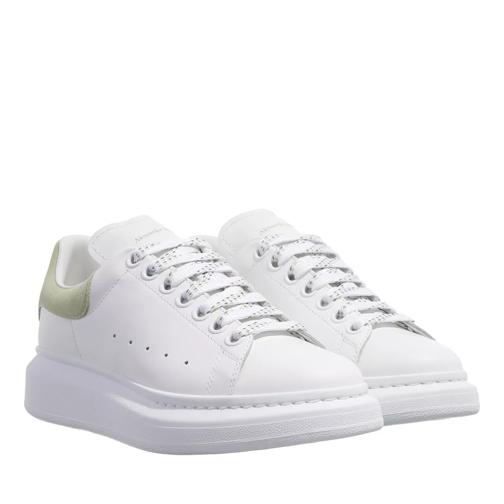 Alexander McQueen Larry Sneakers White/ Light Green Low-Top Sneaker