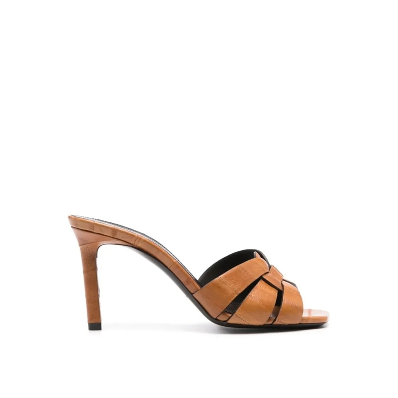 Saint Laurent Sandales Tribute Sandals Brown