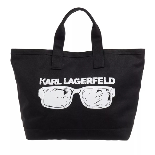 Karl Lagerfeld Element Canvas Tote Black Shopping Bag