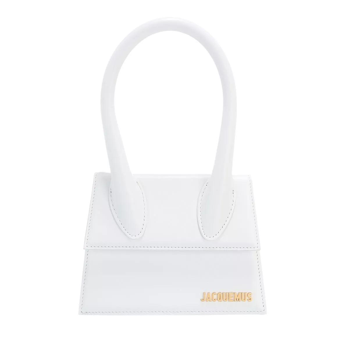 Jacquemus Satchel Bag - Le Chiquito Moyen Top Handle Bag Leather - Gr. unisize - in Weiß - für Damen