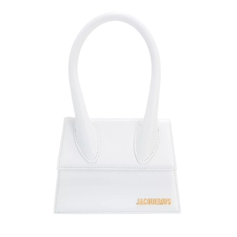 Jacquemus Satchel Le Chiquito Moyen Top Handle Bag Leather White