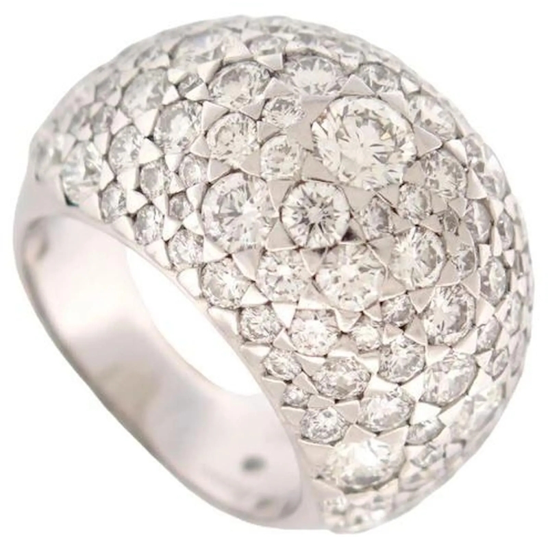 De Beers Ring NEUER DE BEERS ICE ON FIRE RING T53 AUS WEISSGOLD  silber