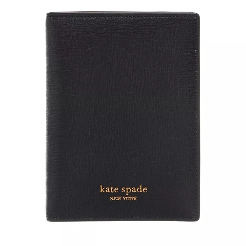 Kate Spade New York Morgan Saffiano Leather Passport Holder Black Étui pour passeport