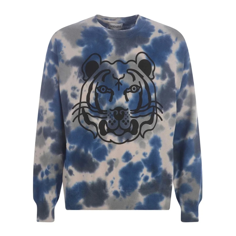 Kenzo Trui Cotton Printed Sweater Multicolor