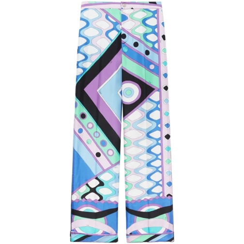 Pucci  Silk Pants Blue