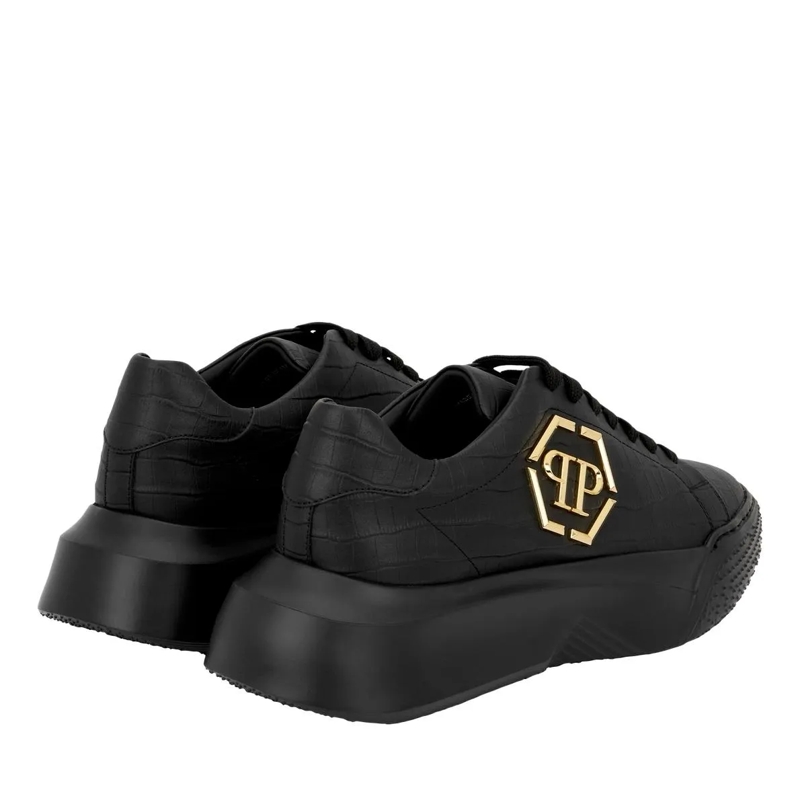Philipp Plein Low-Top-Sneaker Läufer Godzilla Crocco Geprägt schwarz(Image 3)