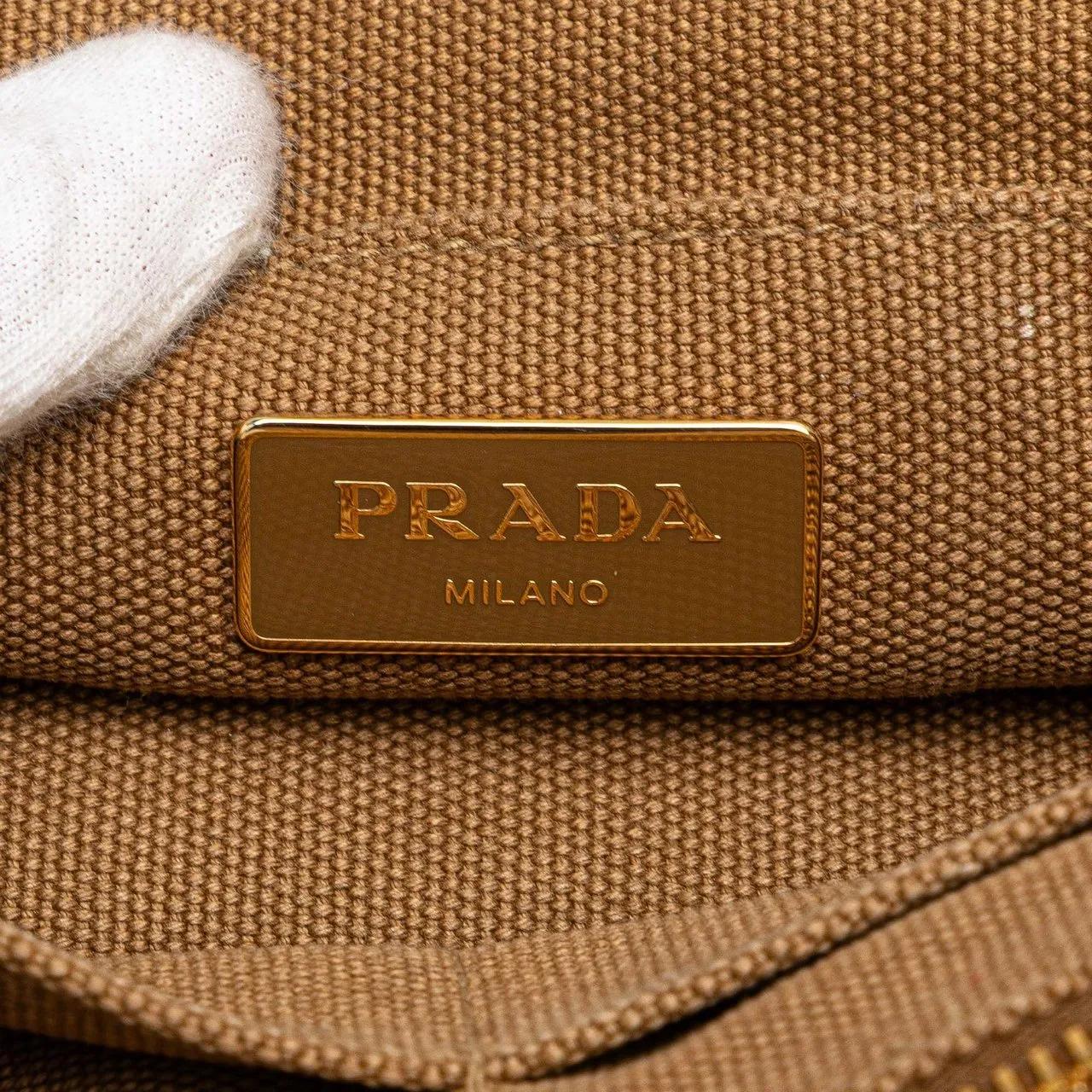Thumbnail - Prada Hobo Bags - Canvas Canapa Bijoux Satchel - Gr. unisize - in Braun - für Damen