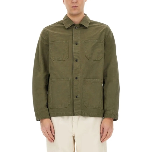 Woolrich  Button-Up Cotton Shirt Green