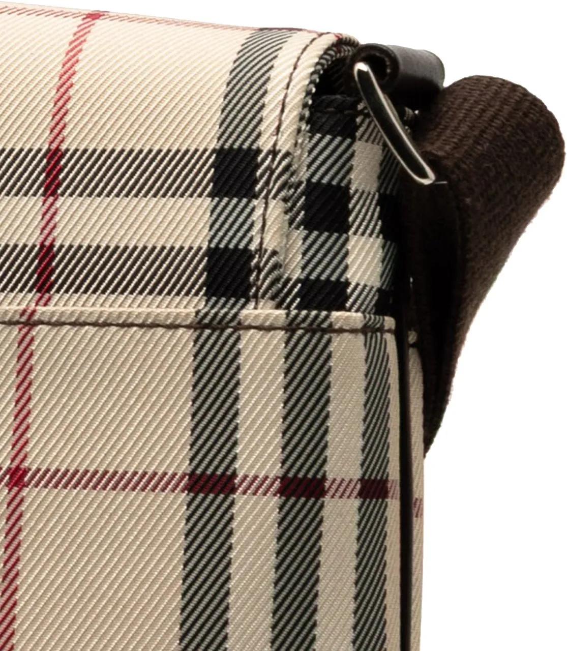 Thumbnail - Burberry Hobo Bags - House Check Canvas Flap Crossbody - Gr. unisize - in Braun - für Damen