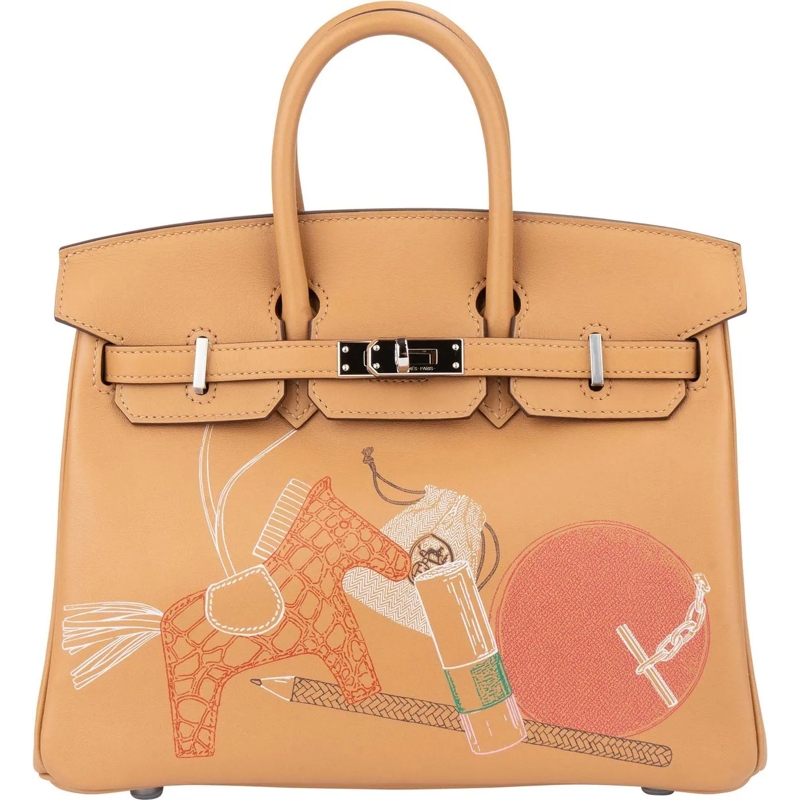 Hermès Schultertasche Hermes Biscuit Swift Leather Limited In And Out Bi braun