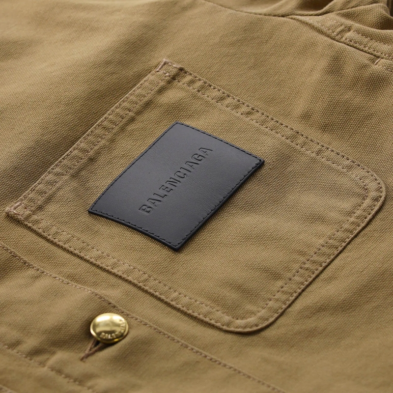 Balenciaga Jacke Jacke aus Baumwolle braun(Image 5)
