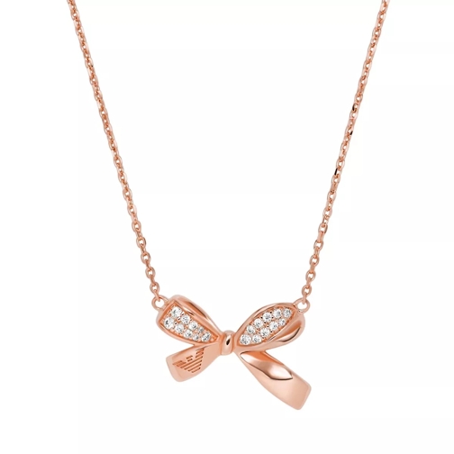 Emporio Armani Sterling Silver Pendant Necklace Rose Gold Collier court