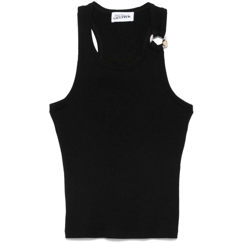 Jean Paul Gaultier T-Shirt Top Black schwarz