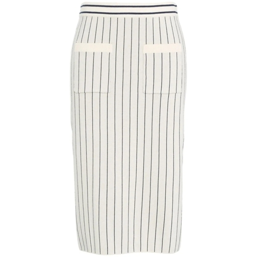 Baum Und Pferdgarten Jupes midi Striped knit skirt 'Celie' beige