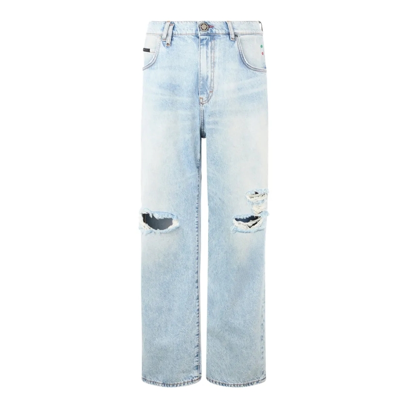 Philipp Plein Jeans Beach Boy Fit Jeans Basic hellblau