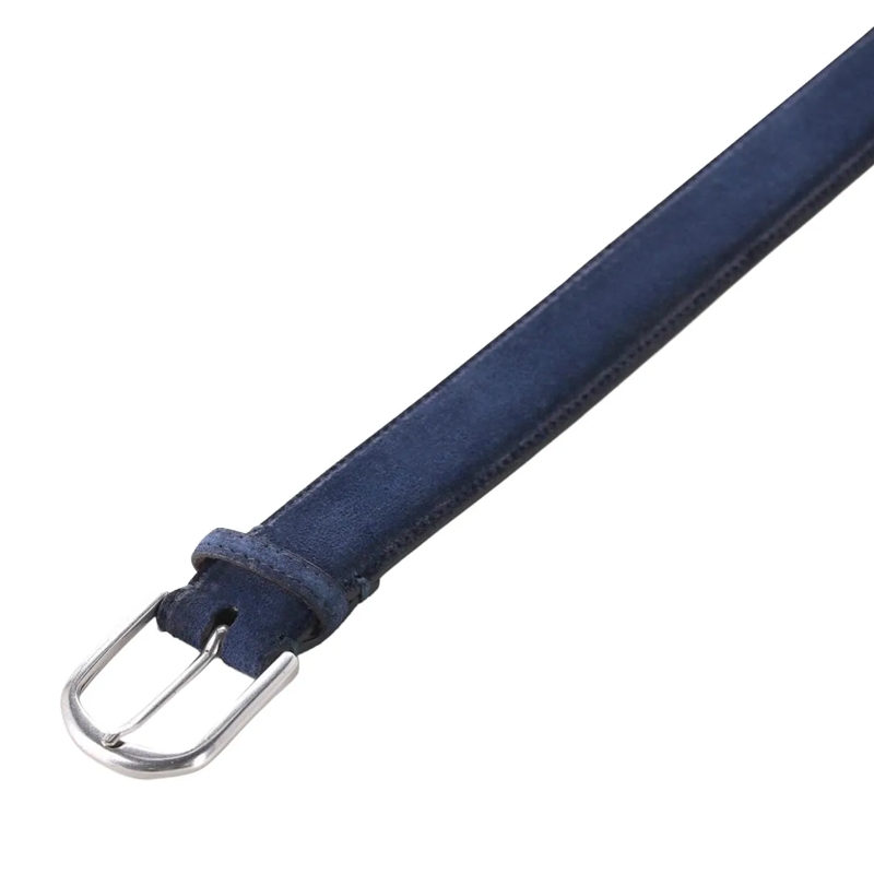 Fausto Colato Riem Gürtel aus Veloursleder blau(Image 2)