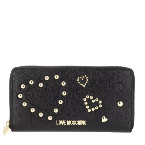 Love Moschino Portafoglio Pu Nero Continental Wallet-plånbok
