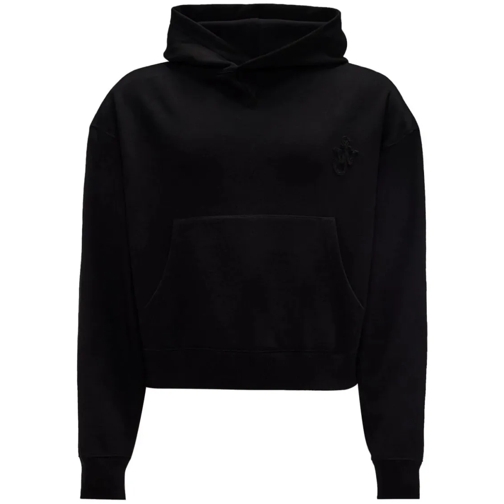 J.W.Anderson Black Logo-Embroidered Hoodie Black Chemises