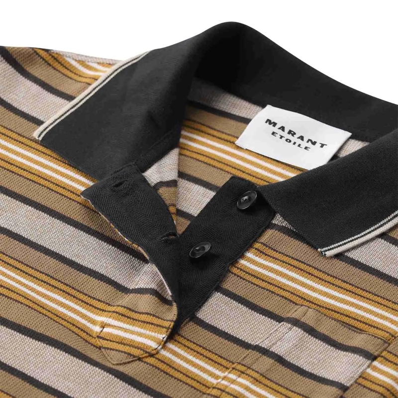 Etoile Isabel Marant Poloshirt Isalyne Polo Shirt Brown(Image 5)
