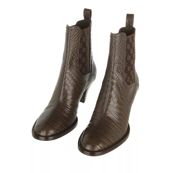 Fendi leather cheap cowboy boots