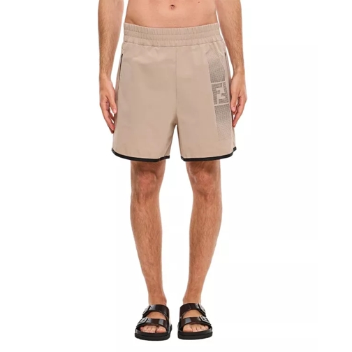 Fendi Shaded Ff Gym Shorts Neutrals 