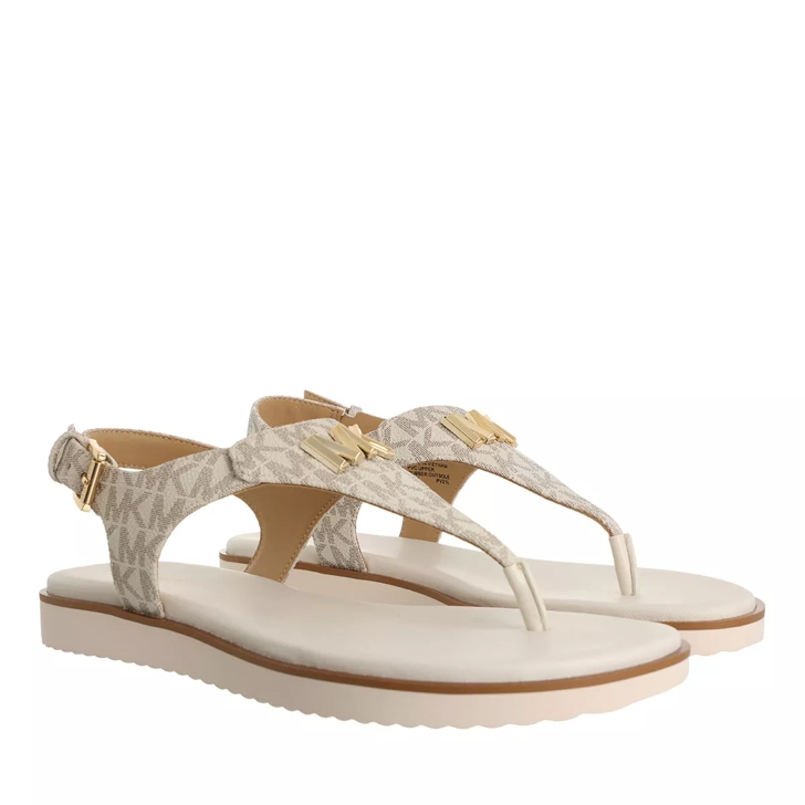 Michael kors vanilla flip flops clearance