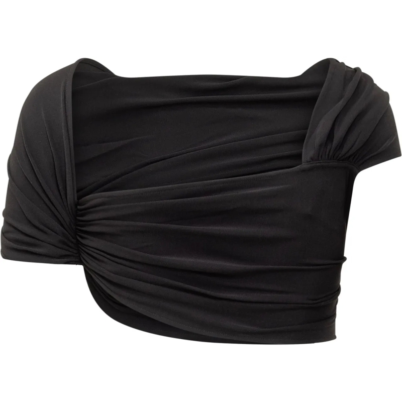 Casablanca T-shirt Top Draped schwarz(Image 2)