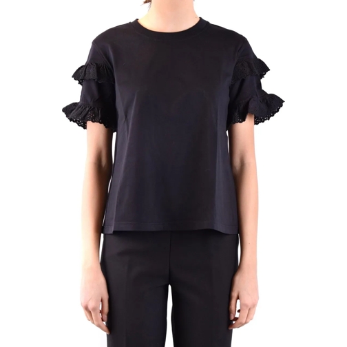 Alexander McQueen T-shirts Tshirt Short Sleeves Black schwarz