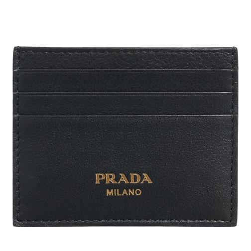 Prada Kaartenhouder Soft Grain Leather Card Holder Black