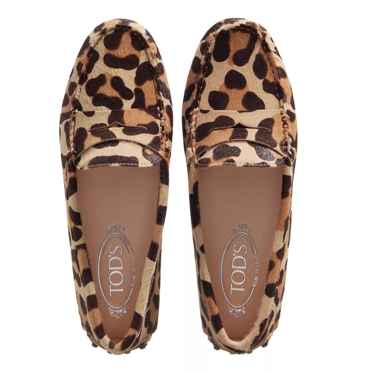 Tod's best sale leopard loafers