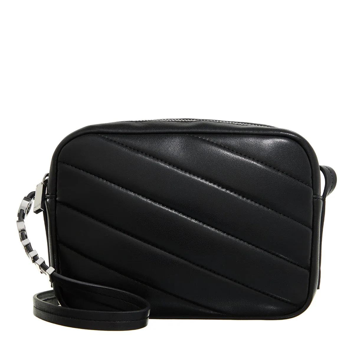 Mel Crossbody Quilt Black Crossbody Bag