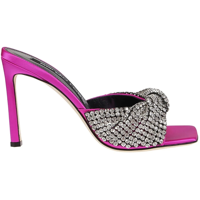 sergio rossi Mules Sr Tyra Mules Pink & Purple rose