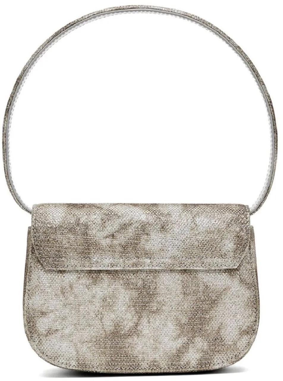 Diesel Beige Synthetische Schoudertas met Klep Beige Dames