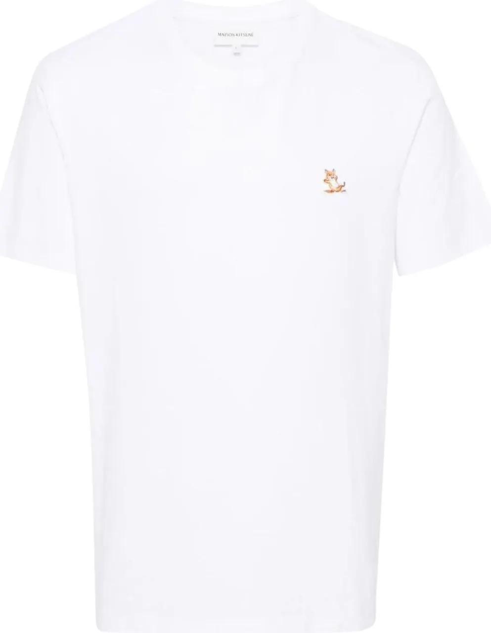 ★【MAISON KITSUNE】★CHILLAX FOX PATCH CLASSIC T SHIRT★ CHILLAX FOX PATCH REGULAR TEE-SHIRT | Maison Kitsuné