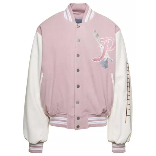 3.Paradis Varsity Letterman Jacket Pink 