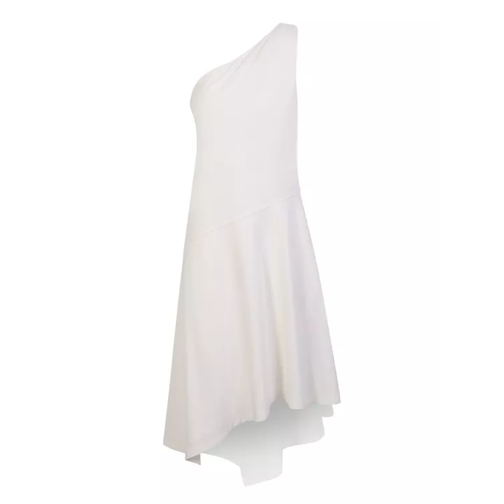 J.W.Anderson White One-Shoulder Dress White Robes