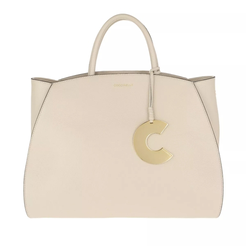 Coccinelle Concrete Shoulder Bag Seashell Rymlig shoppingväska