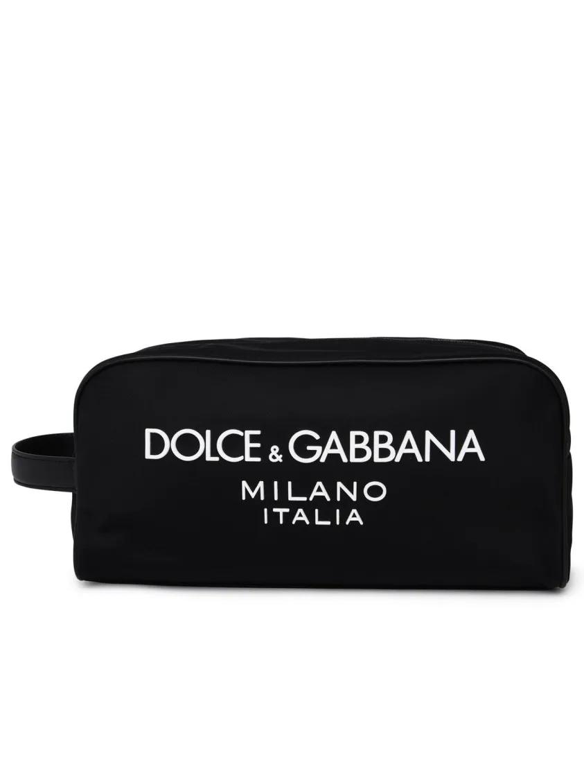 Dolce&Gabbana Pochettes - Black Nylon Beauty Case - Gr. unisize - in Schwarz - für Damen