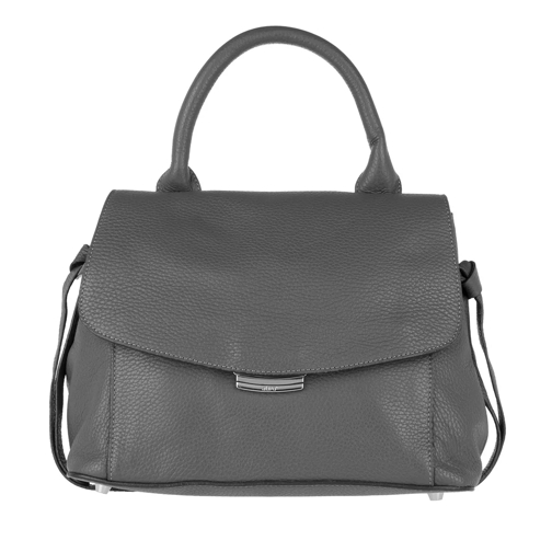 Abro Calf Adria Leather Handle Bag S Grey Axelremsväska