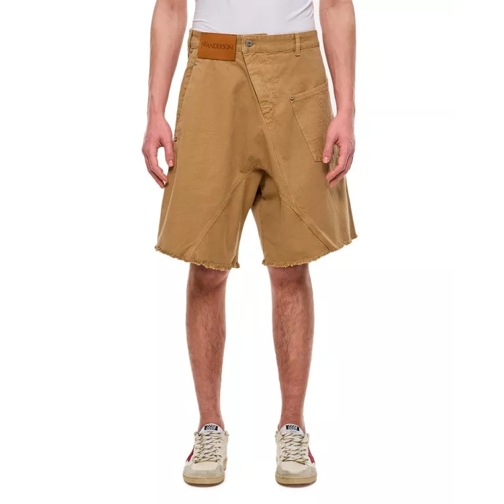 J.W.Anderson Twisted Workwear Shorts Brown 