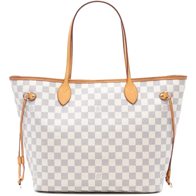 Louis Vuitton Shopper Damier Azur Neverfull MM weiß