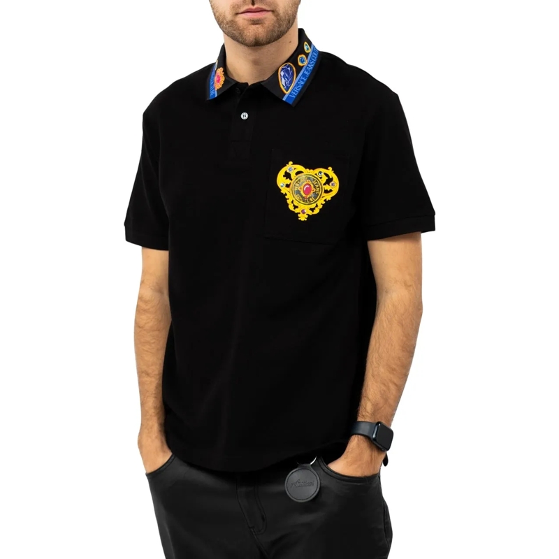 Versace Jeans Couture Polo Versace Couture Heren Polo Zwart - schwarz(Image 4)