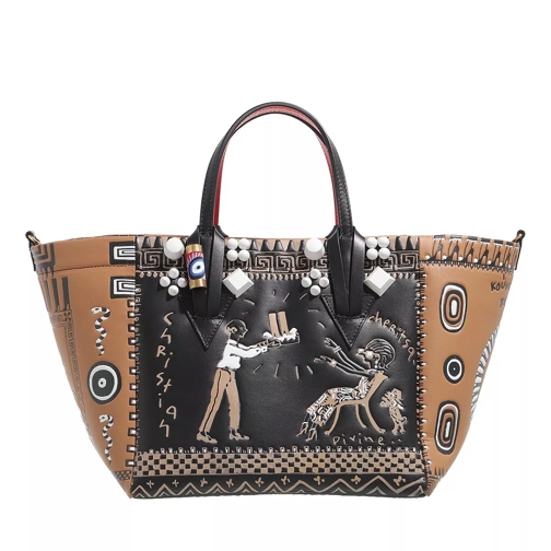 Christian Louboutin Greekaba Small Handle Bag Multicolor/Black Rymlig shoppingväska