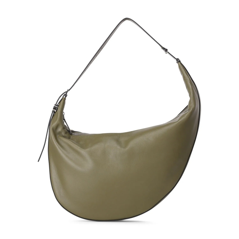 Marni Tote Hobo Bag aus Leder Grün